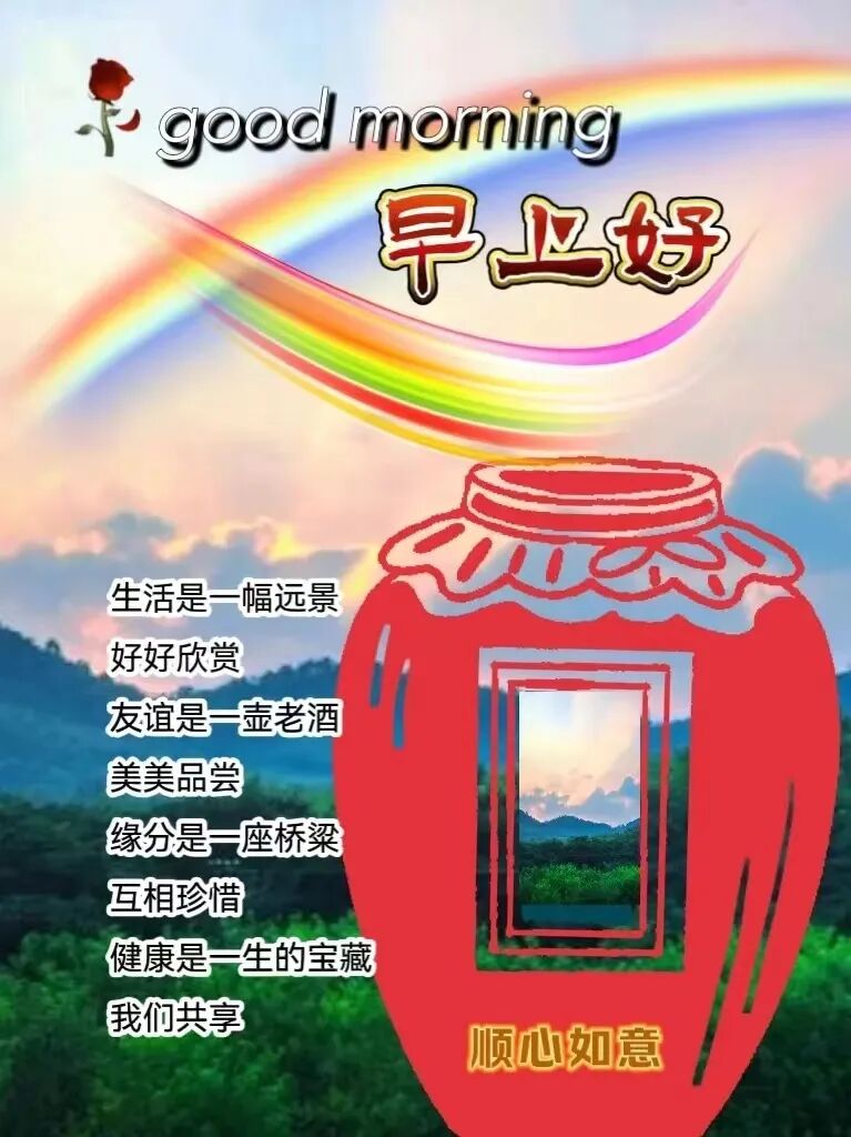 今日最新早安早上好精选图片，吉祥如意，健康快乐！