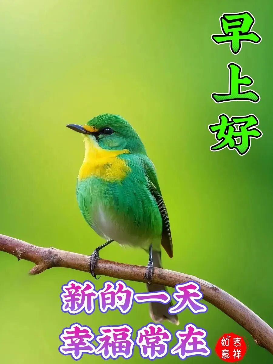 16张早安图片表情包！早上好祝福问候图片！早安吉祥愉快！