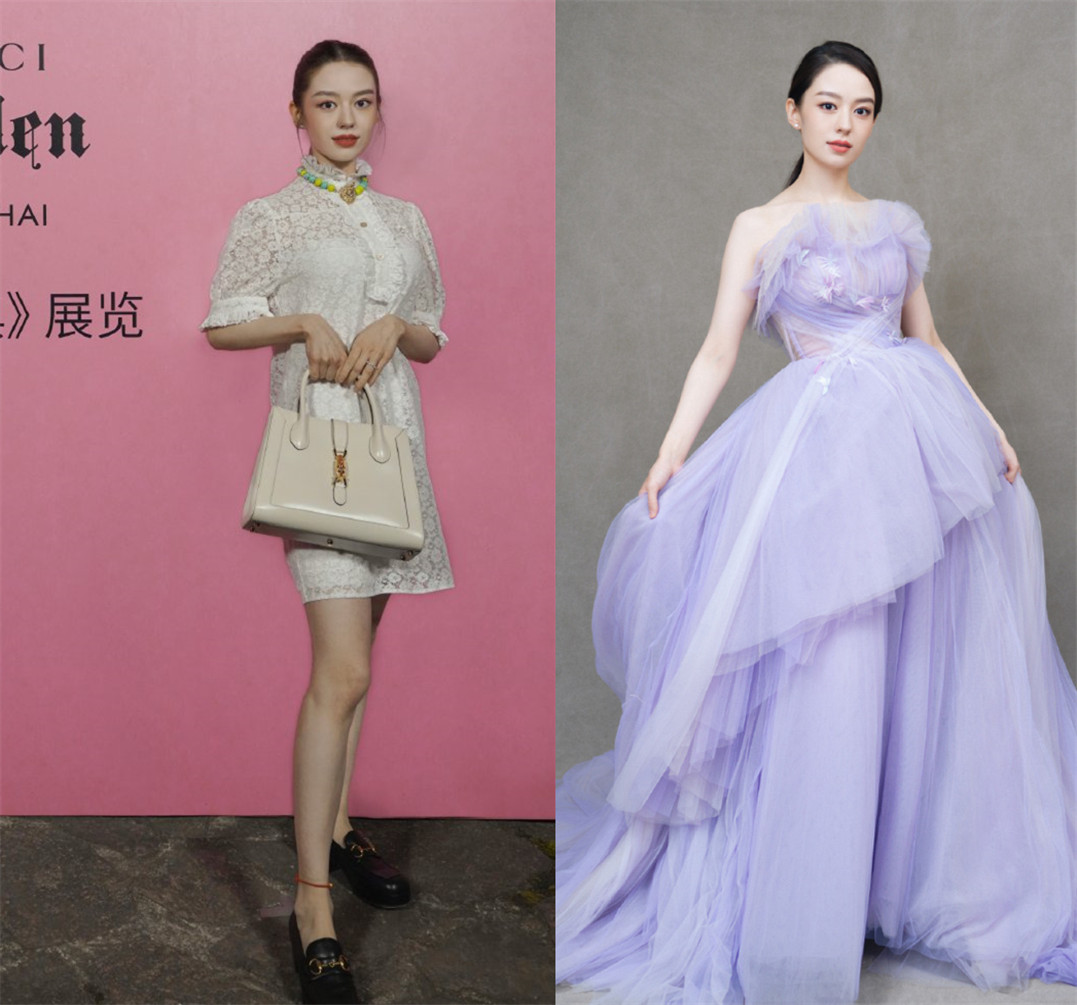 北京时装周,颖儿吉娜仙女裙甜美,姚安娜国风礼服大气却增龄?
