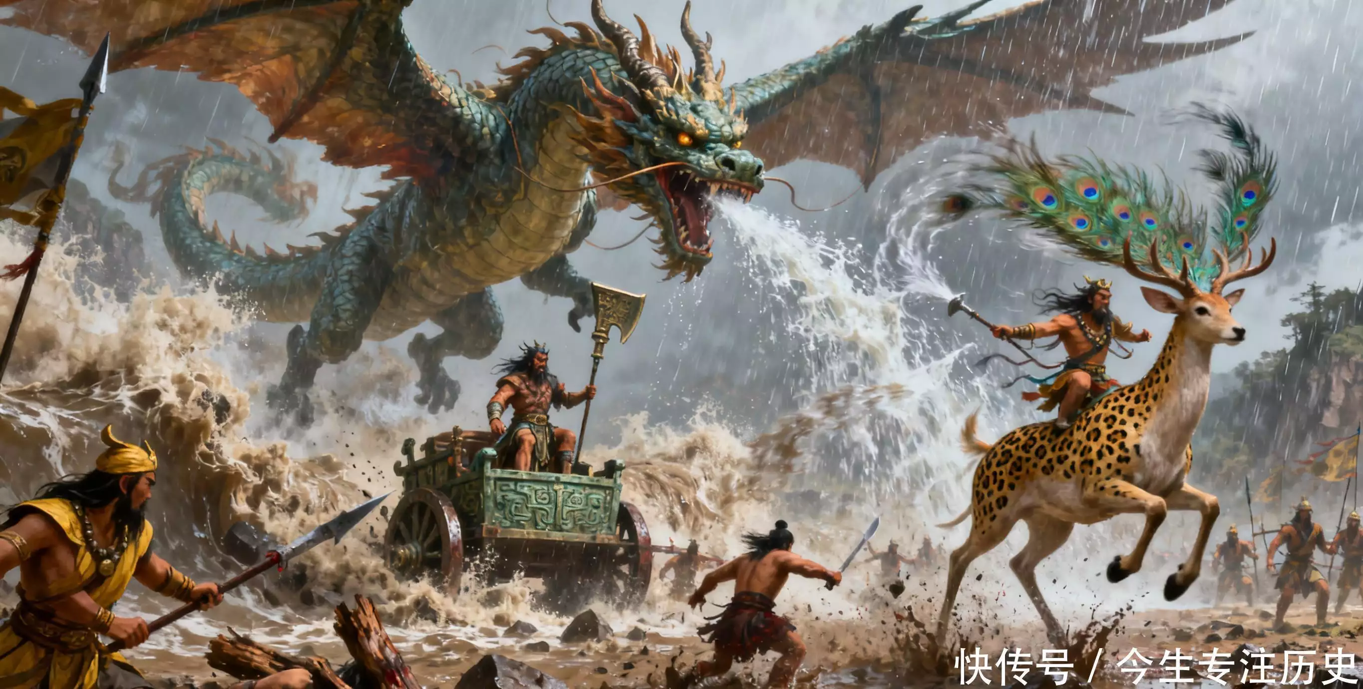 涿鹿惊世：应龙吞江覆九黎，女魃焚穹诛蚩尤！神战之华夏开天密码