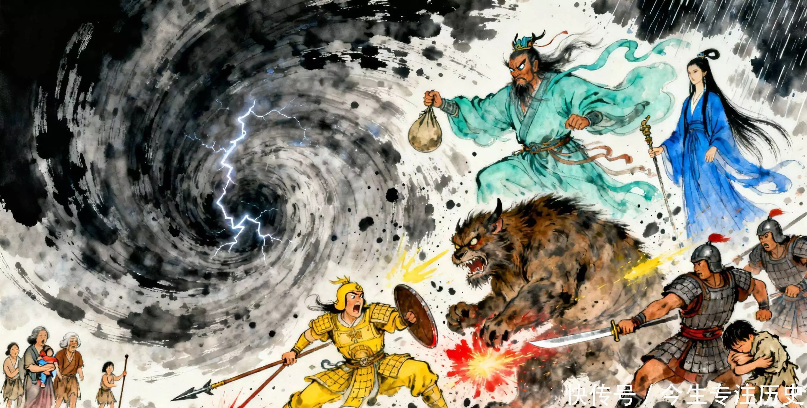 涿鹿惊世：应龙吞江覆九黎，女魃焚穹诛蚩尤！神战之华夏开天密码