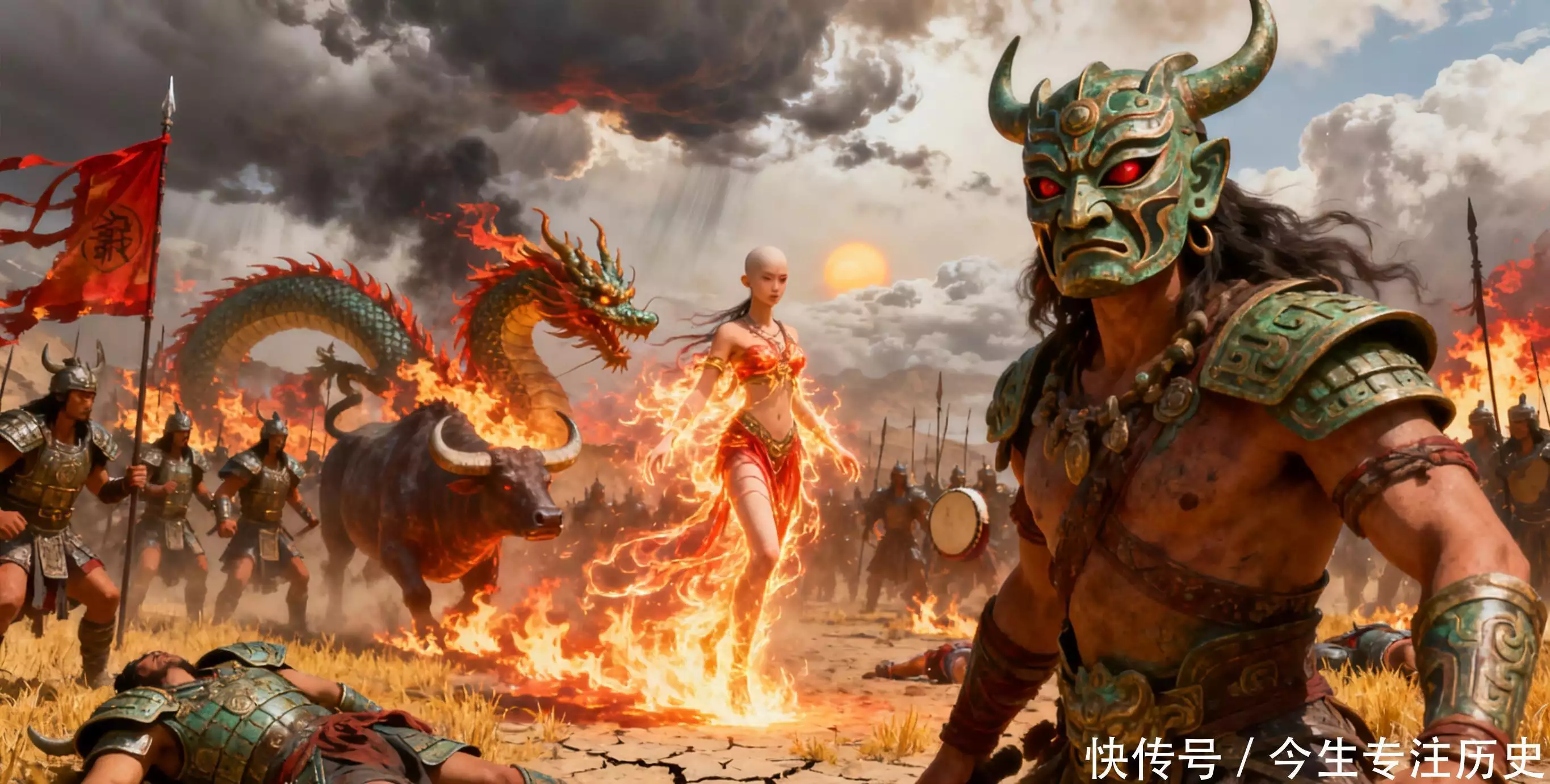 涿鹿惊世：应龙吞江覆九黎，女魃焚穹诛蚩尤！神战之华夏开天密码