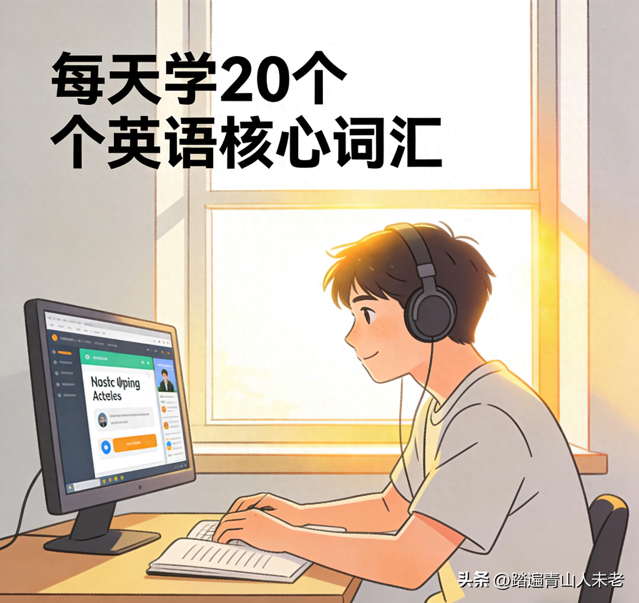 每天学习20个英语核心词汇,半年后你的英语水平突飞猛进(4)