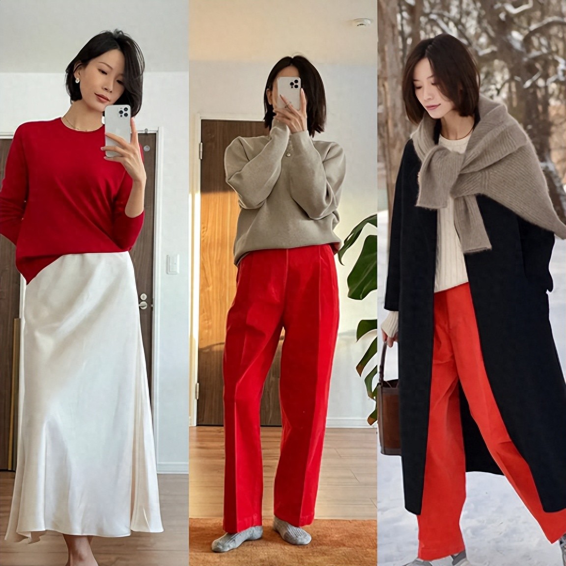 这不愧是40、50女人的穿衣典范！秋天叠穿不厚重，打造吸睛点