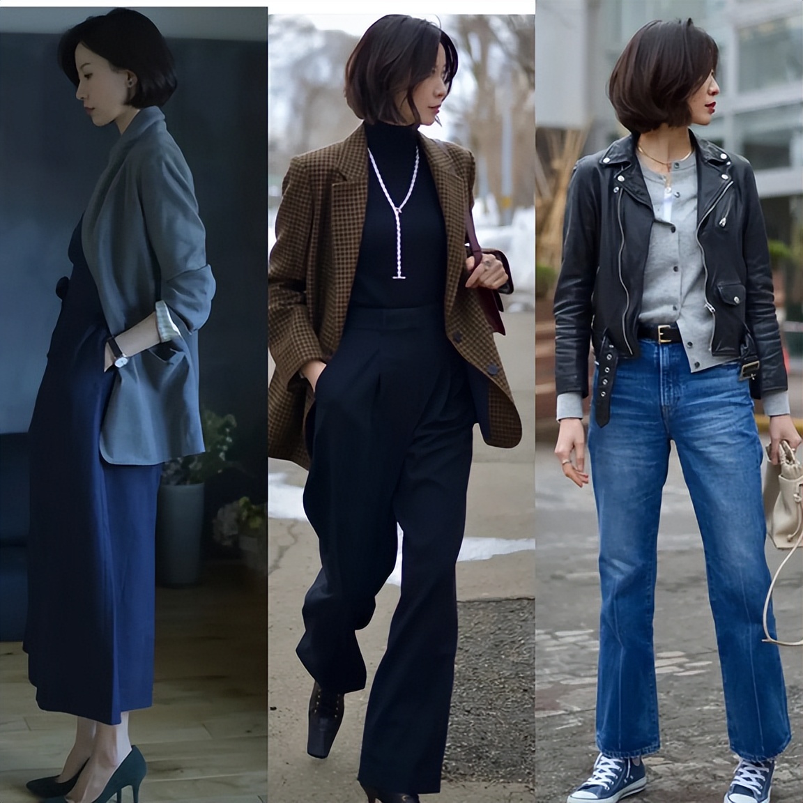 这不愧是40、50女人的穿衣典范！秋天叠穿不厚重，打造吸睛点