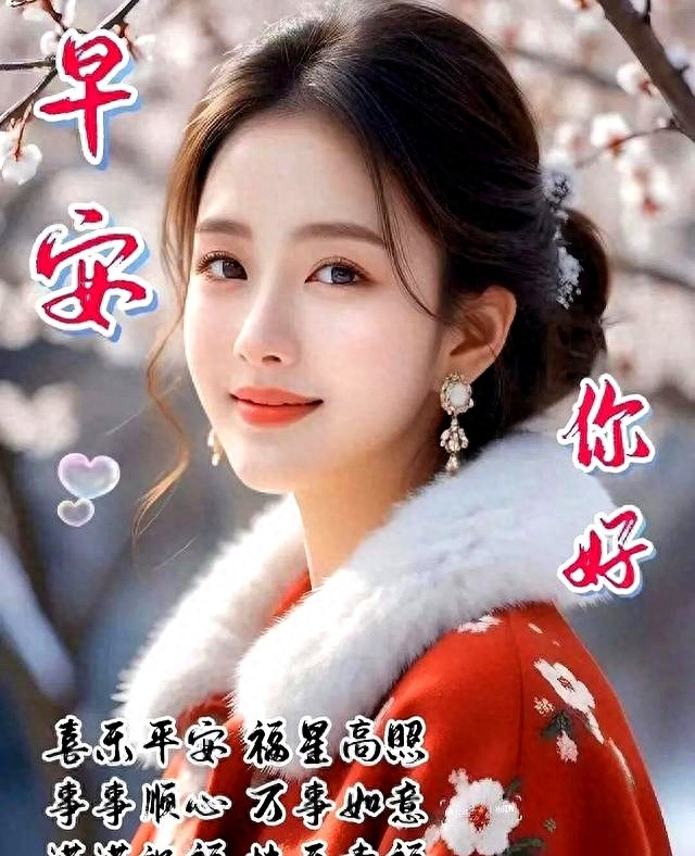 星期五早安，创意漂亮的早上好问候语图片带字8张，群发亲友暖