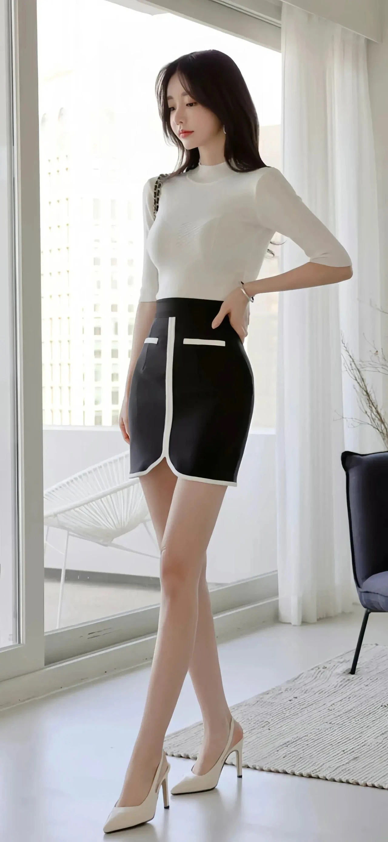 孙允珠：韩国顶级服装模特的全身照&高清无痕写真壁纸19张