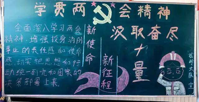 “领悟精神内涵 强化使命担当”——大兴安岭地区消防救援支队开展主题黑板报创作活动