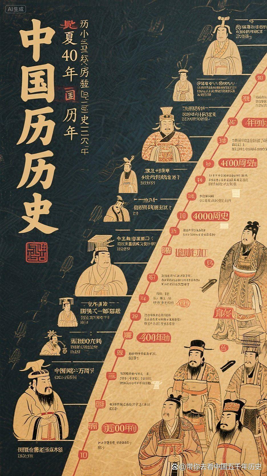 从夏朝起看尽四千年朝代,一口气读完中国历史,朝代顺序清晰可见
