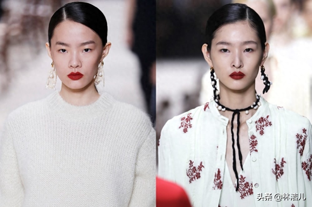 彩绘妆、黑泪痕、玛丽皇后发髻，米兰时装周上这些妆发也太浮夸了