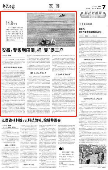 中央媒体看安徽 | 专家到田间，把“麦”促丰产