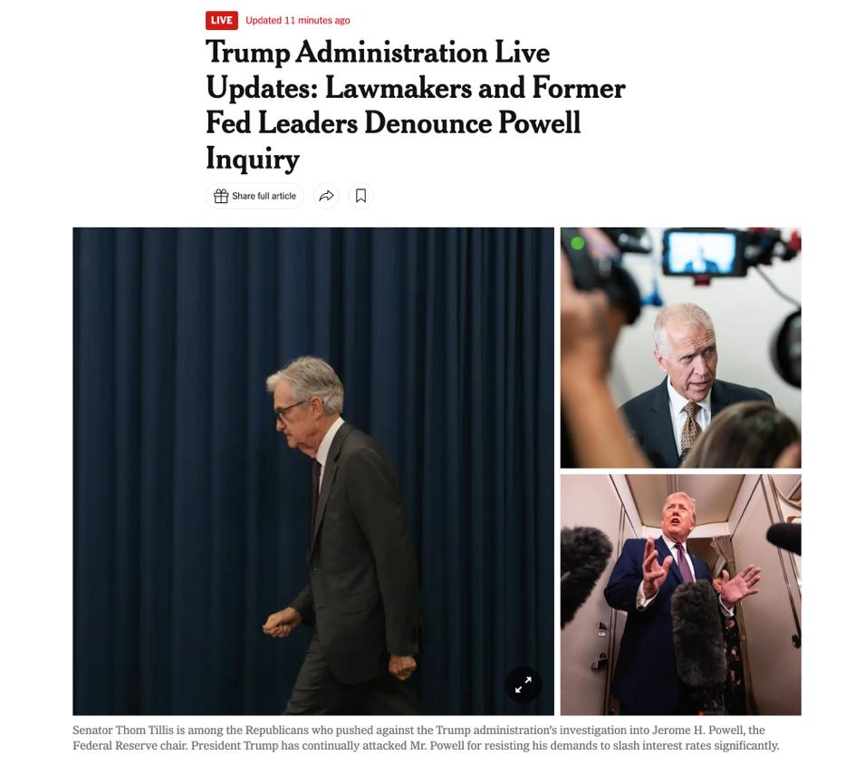 北美观察丨从传票到风暴 鲍威尔案为何占据全美头条