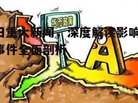 今日重大新闻，深度解读影响-新闻事件全面剖析