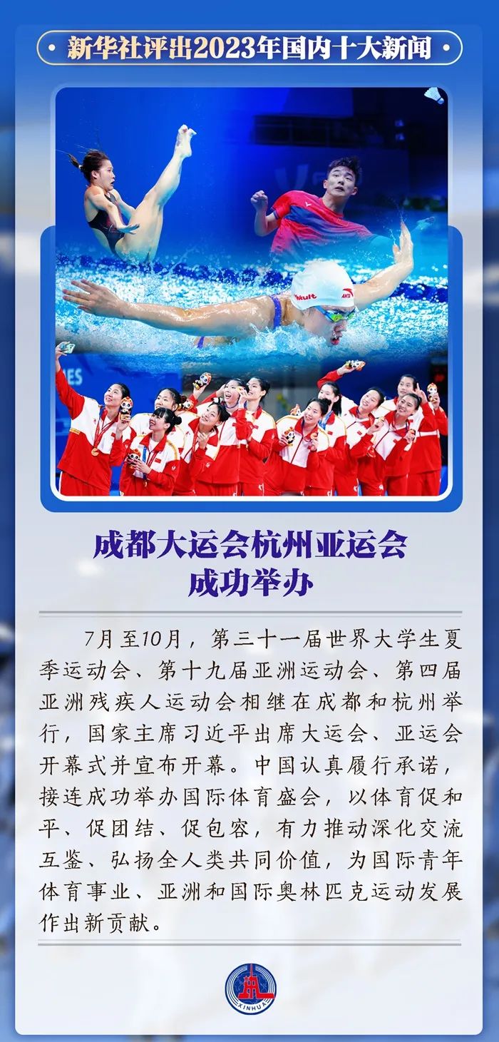 【时政】新华社评出2023年国内国际十大新闻