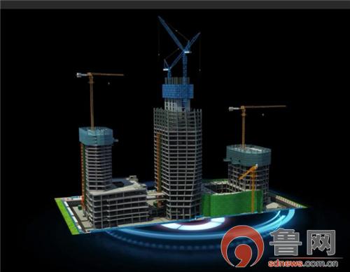 青岛市首个“智慧工地”建设项目海天中心智能体验中心正式运行