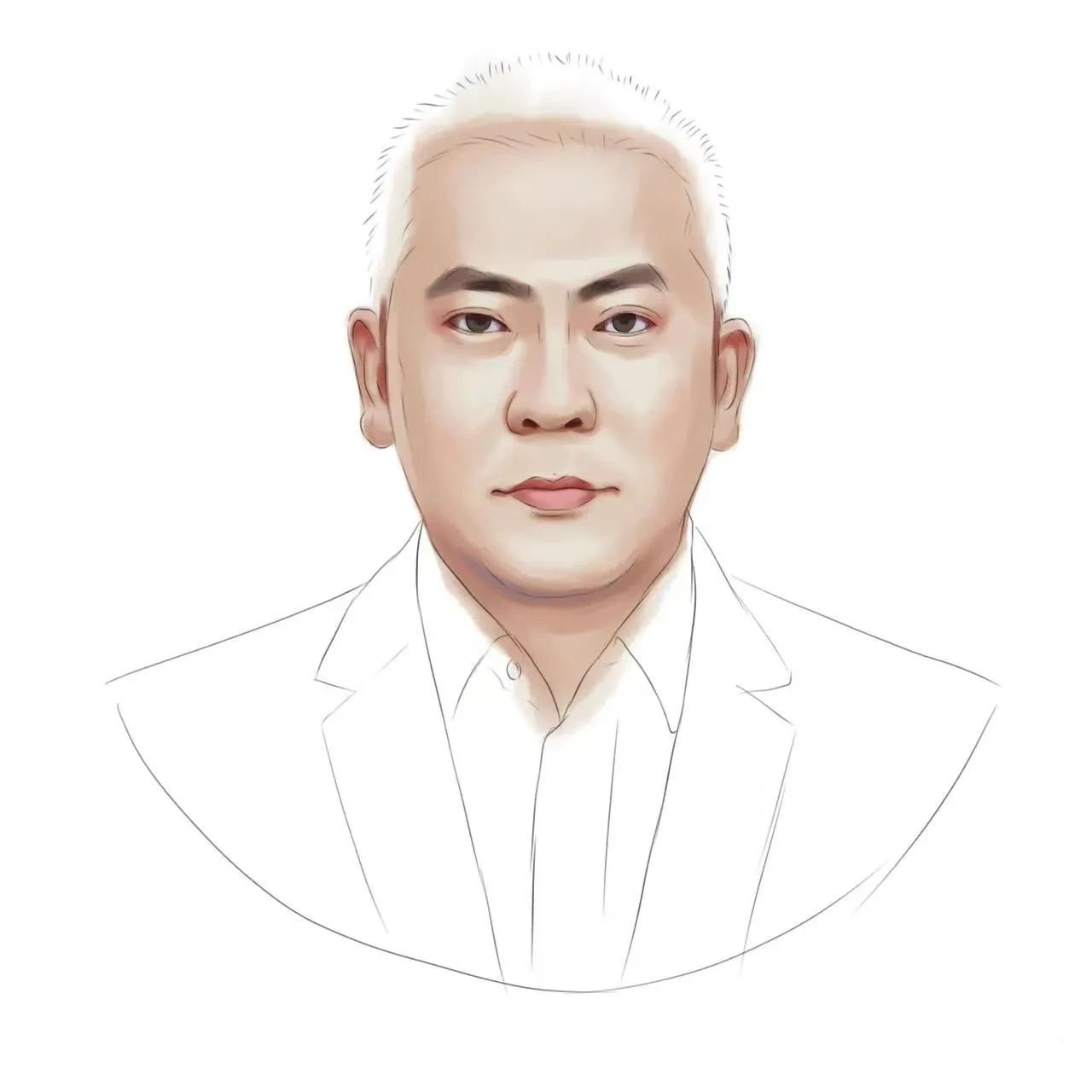 手绘微信头像男成熟稳重，头像图片微信手绘极简线条