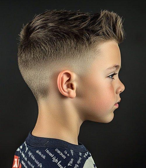 小男孩发型有多绝？渐变、刻痕……把童真和潮流焊死在头上