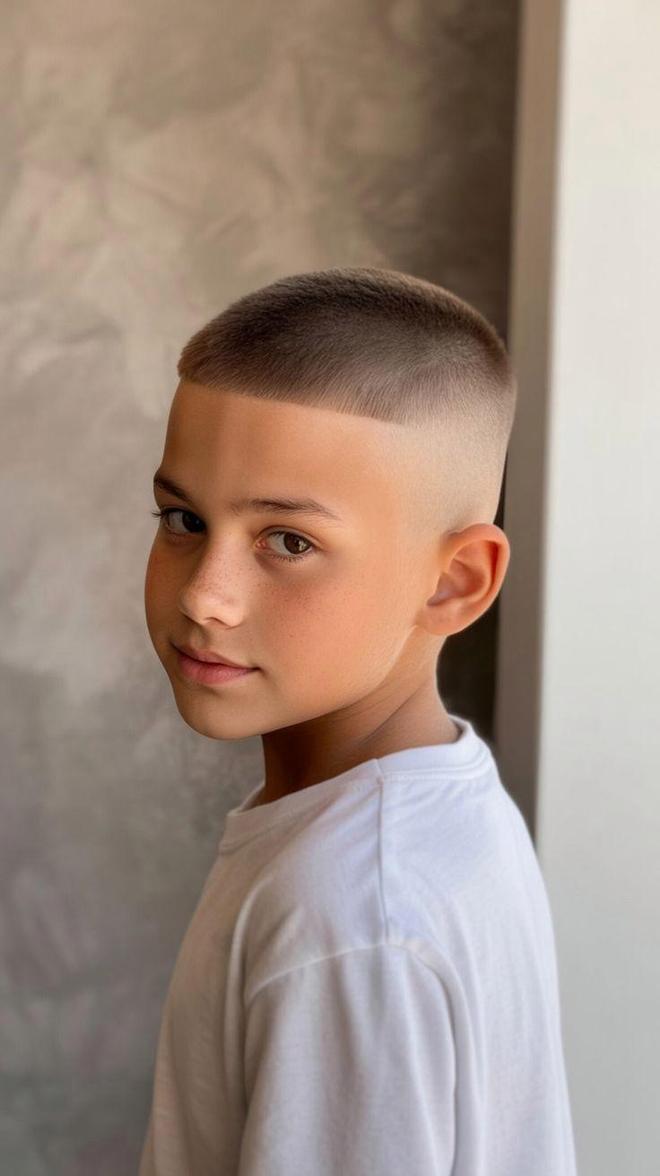 小男孩发型有多绝？渐变、刻痕……把童真和潮流焊死在头上