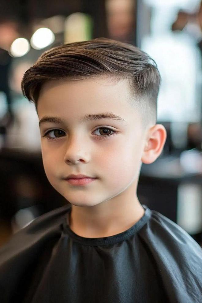 小男孩发型有多绝？渐变、刻痕……把童真和潮流焊死在头上