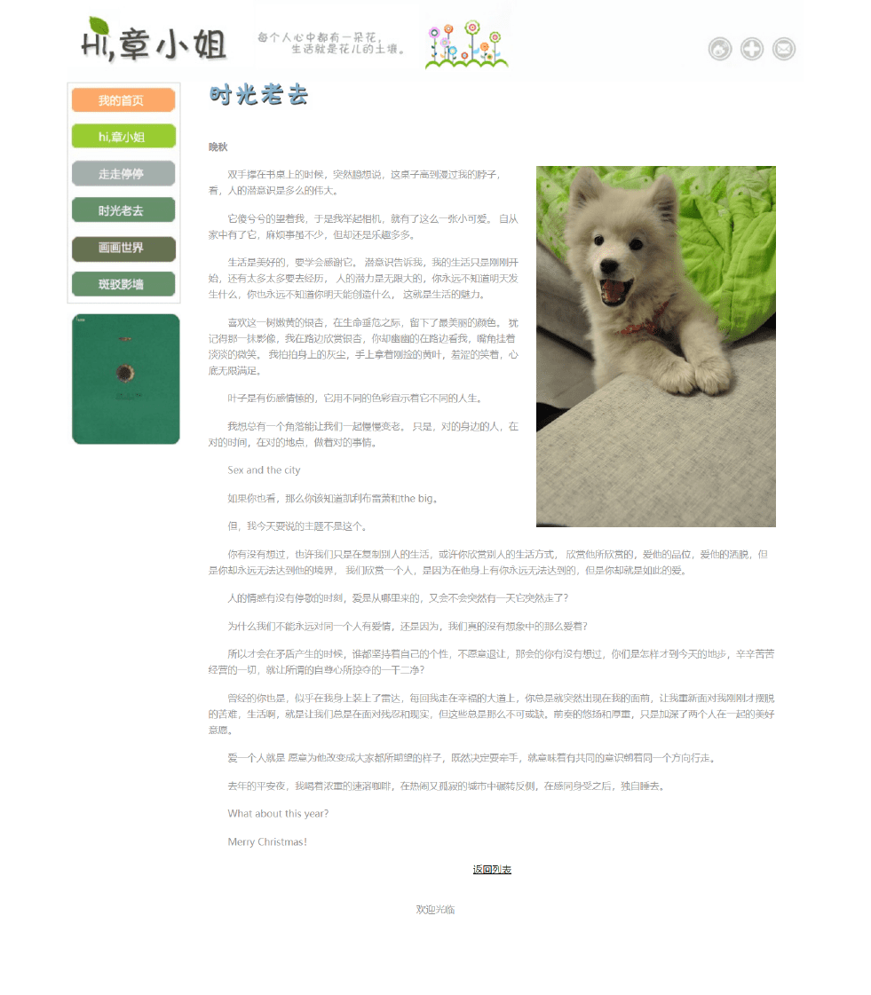 博客网页设计制作 简单静态HTML网页作品 DIV CSS个人网页作业成品 dreamweaver学生个人博客网站模板