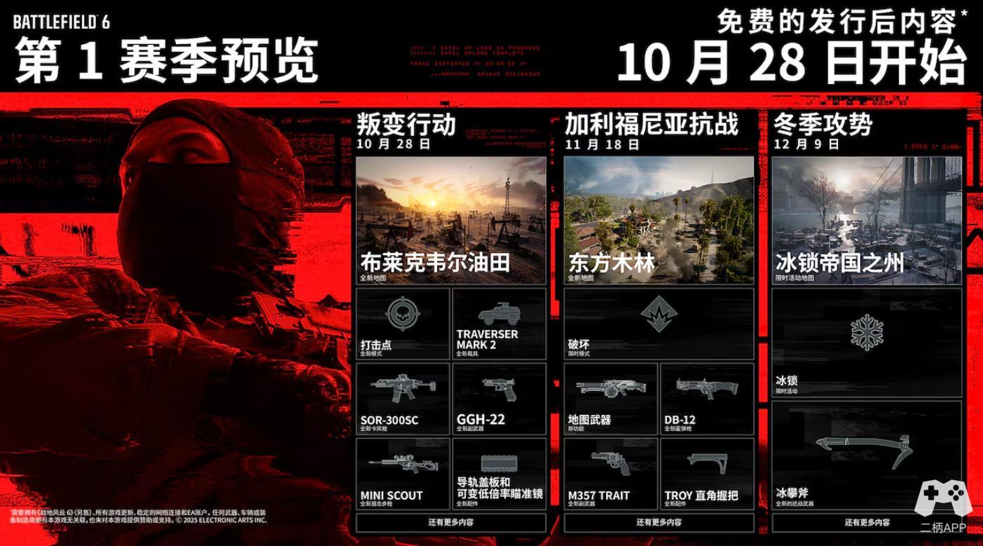EA《战地风云6》上线:多人回归大逃杀模式,Steam国区268元起