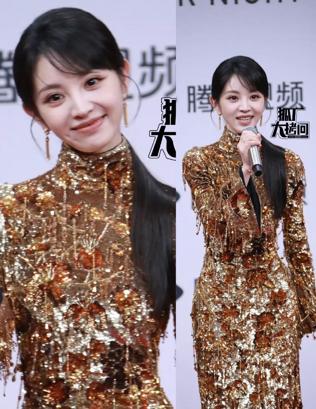 星光大赏红毯女星生图比拼：宋茜衣服廉价，秦岚憔悴，只有她赢了