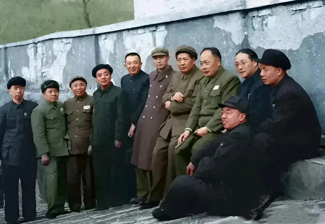 1953年，中央和地方领导同志，拜谒中山陵时的珍贵合影#老照片