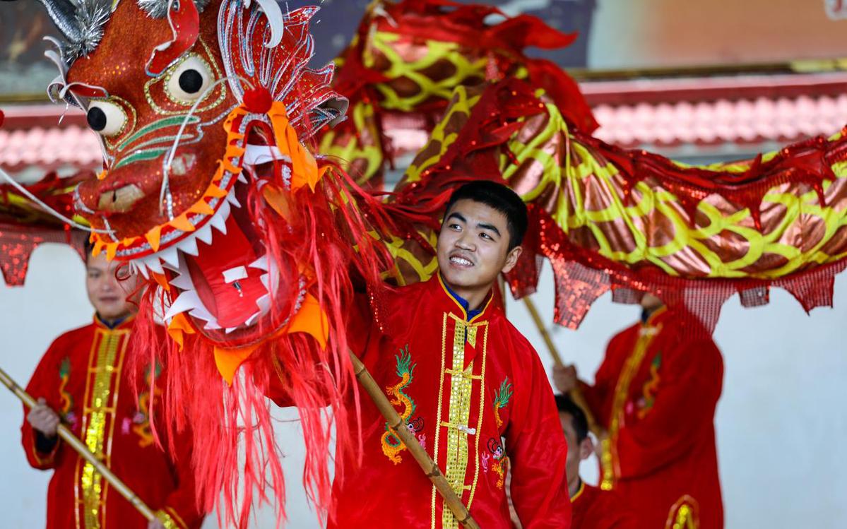 消防队里的“舞龙高手”林鹏辉