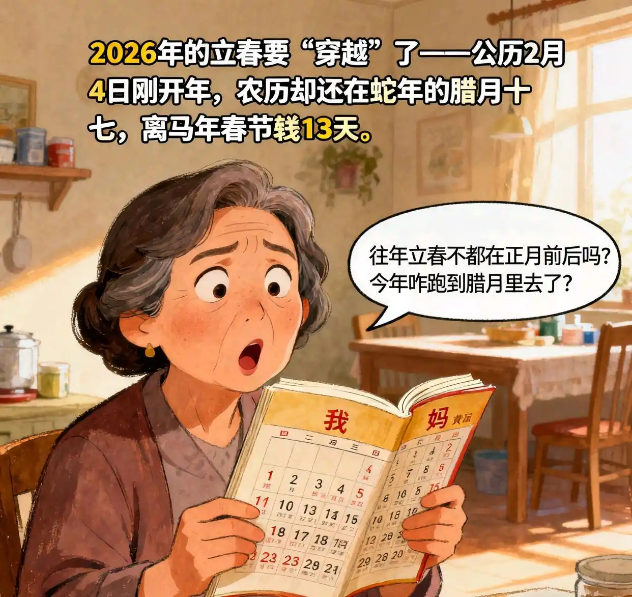 2026年立春时间：你敢信吗？明年立春很特殊，提醒大家早做准备