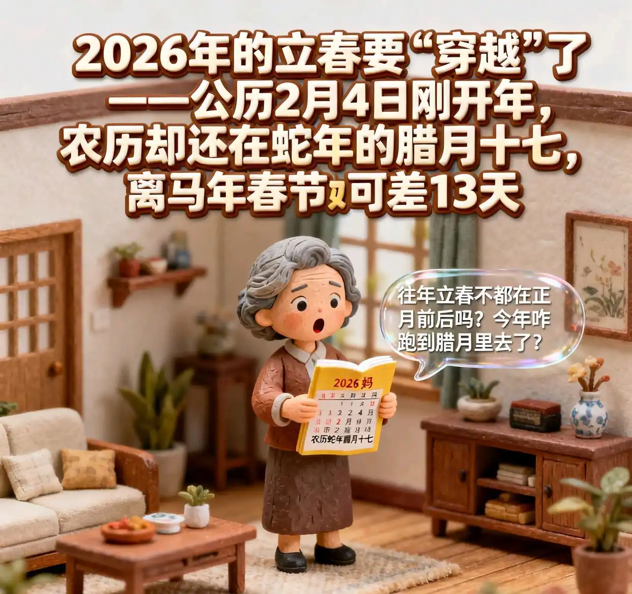 2026年立春时间：你敢信吗？明年立春很特殊，提醒大家早做准备