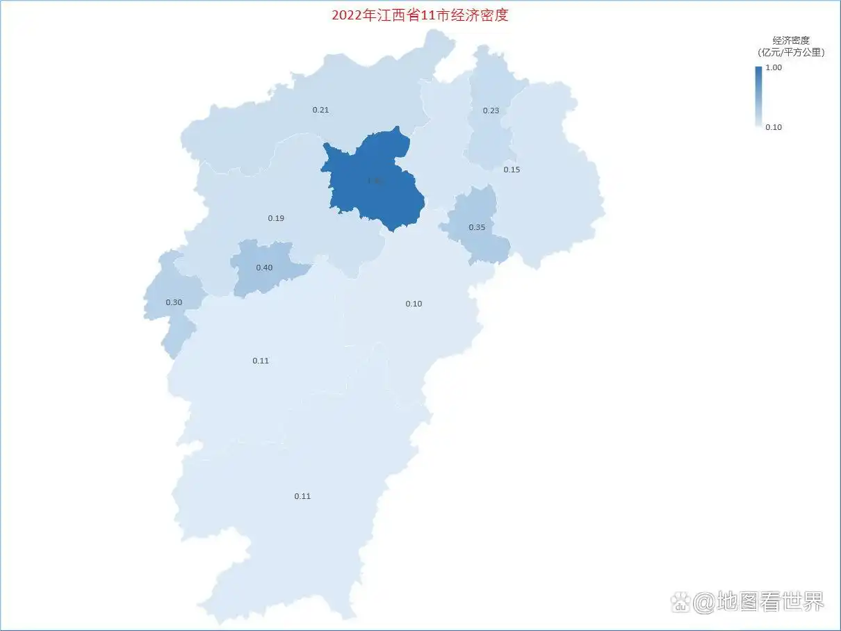 2022年江西各市GDP排名：南昌第一，景德镇超萍乡，宜春增速最高