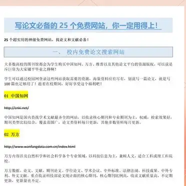 25个免费论文网站，写论文必备！