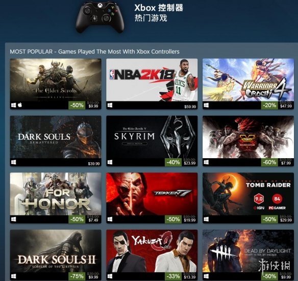 哪些游戏最适合用手柄玩?Steam手柄热门游戏榜公布