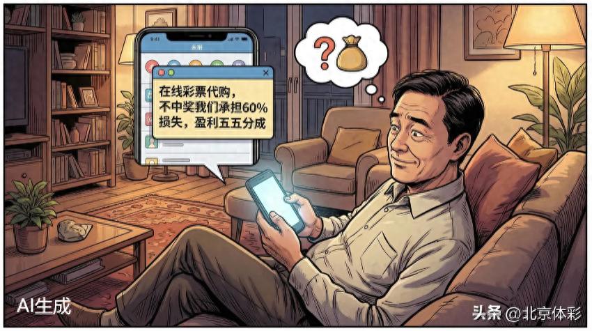 【安全警示录】“彩票代购服务好处多？”——小心骗走你的血汗钱#中国体育彩票##安全警示录##安心购彩守护行动# # ​​​