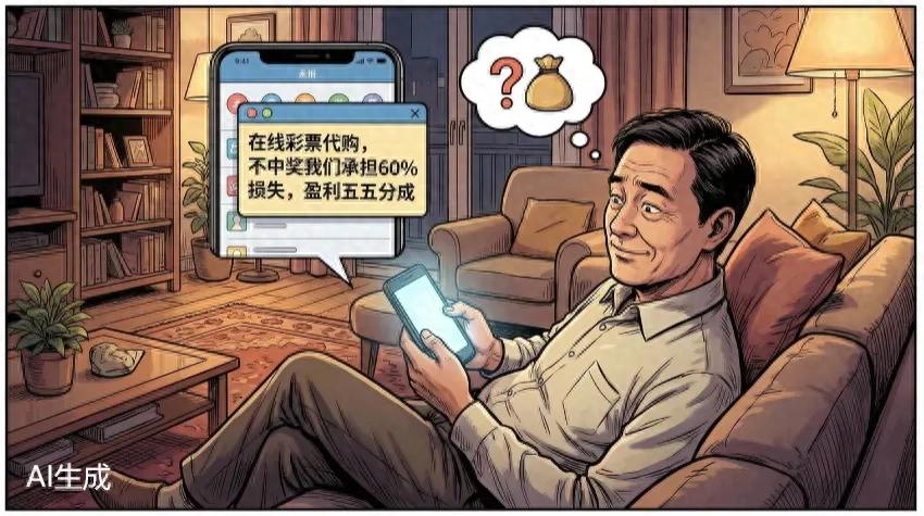 “彩票代购服务好处多?”——小心骗走你的血汗钱