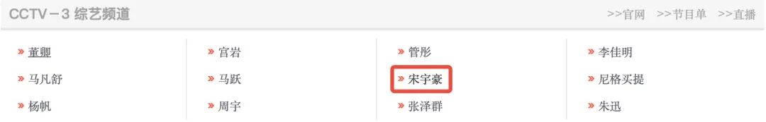 央视主持人名单，更新！