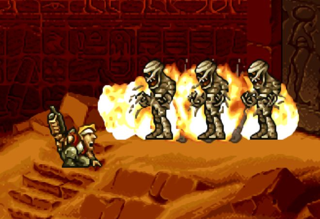 被骗了三十年:《合金弹头》石头对BOSS有奇效