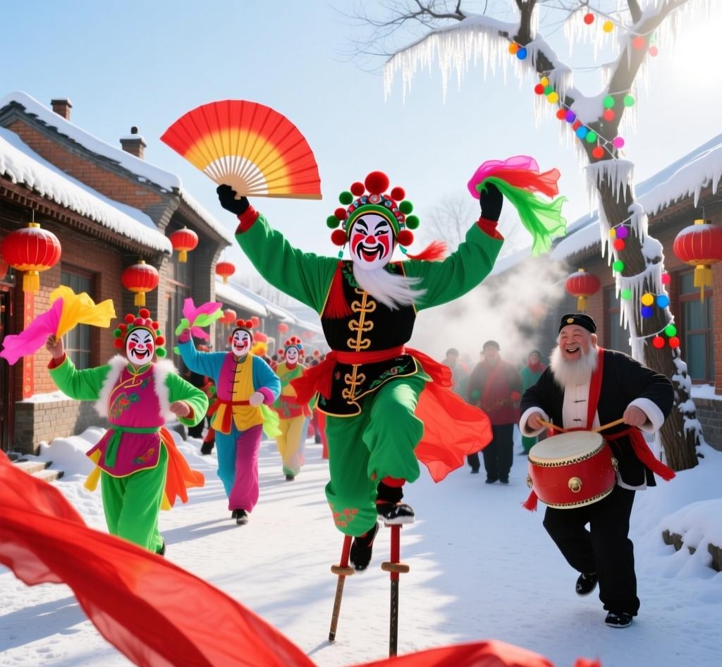 东北大秧歌：年味里的热辣狂欢，扭出红火日子