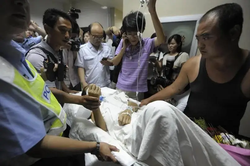 12年，山东男孩被工友开玩笑，用高压泵往体内充气，五脏严重损坏