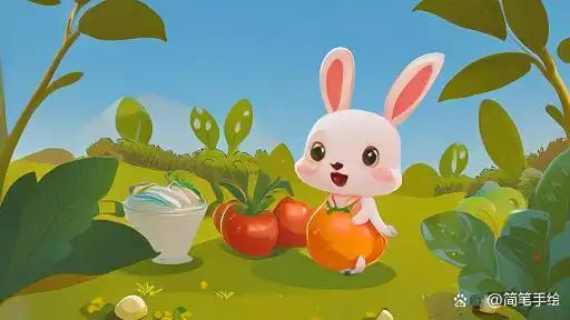 小故事:《小兔子拔萝卜》