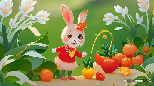 小故事:《小兔子拔萝卜》
