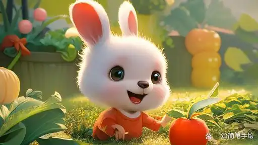 小故事:《小兔子拔萝卜》