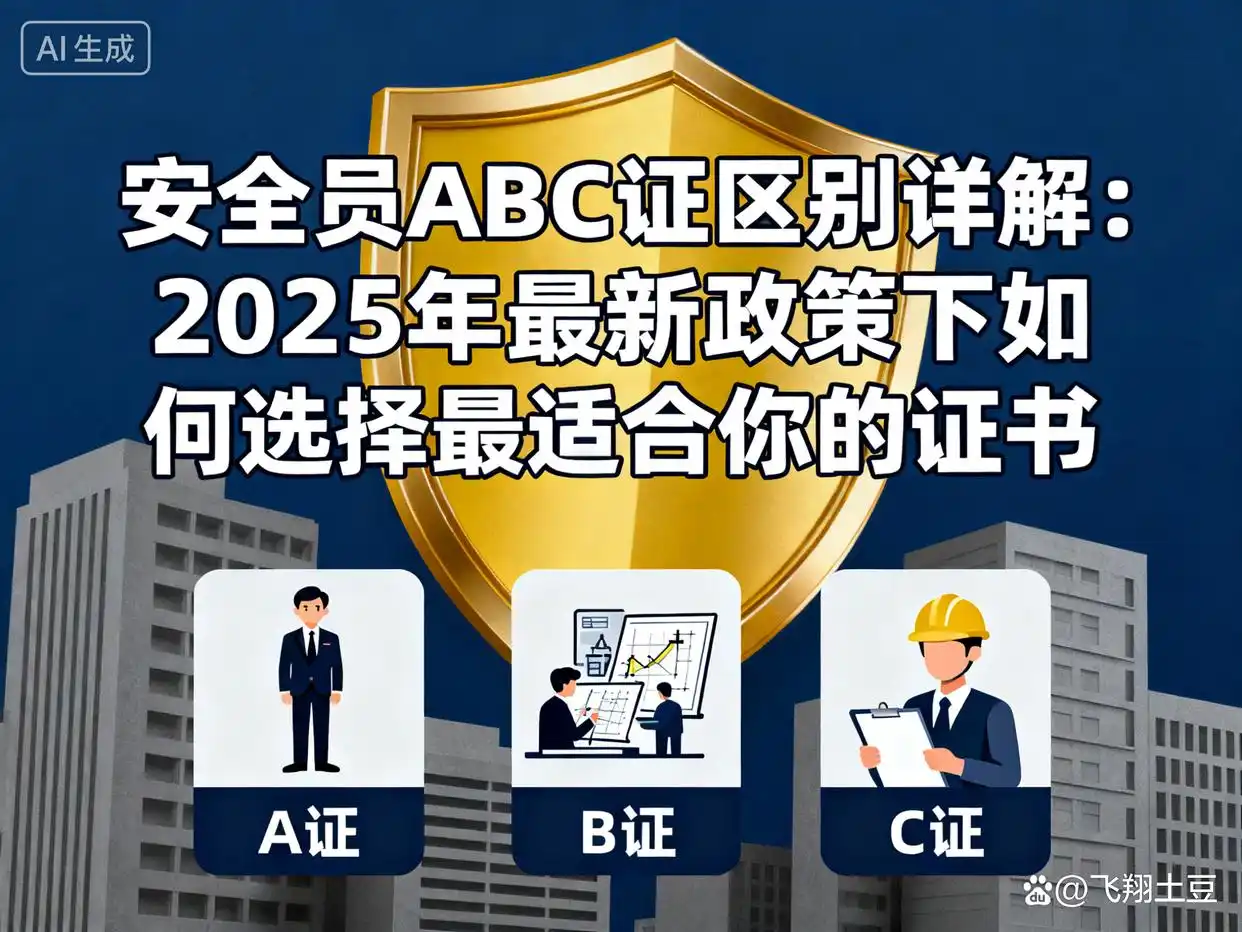全员 ABC 证区别详解：2025 年最新政策下如何选择最适合你的证书
