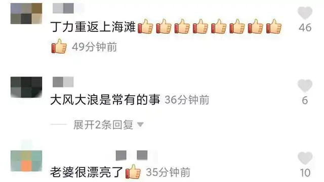 吕良伟与第三任太太罕同框,美娇妻颜值不输前任,网友:郎才女貌