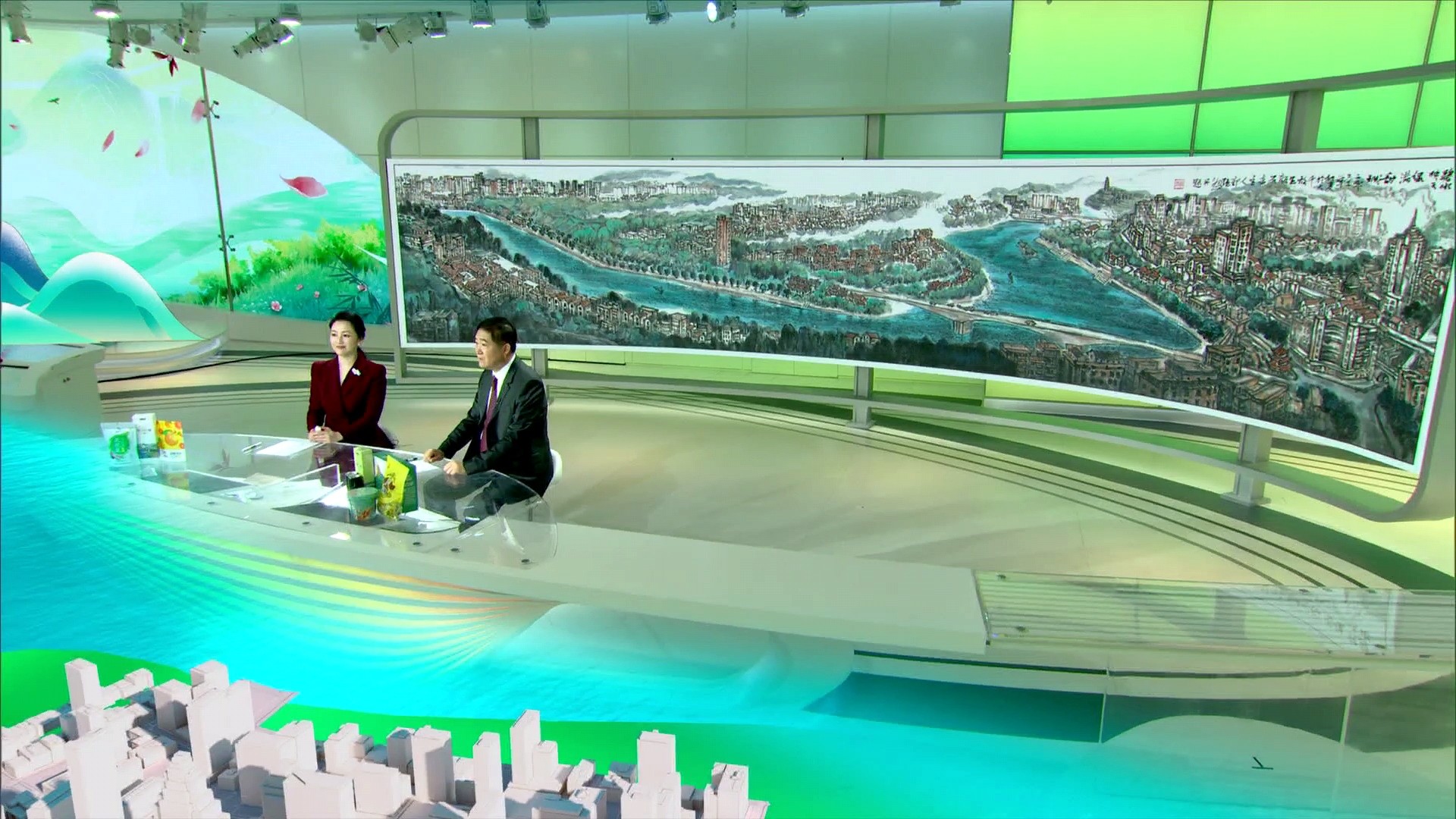 绿动天府丨巨幅国画亮相川台 原来讲的是……