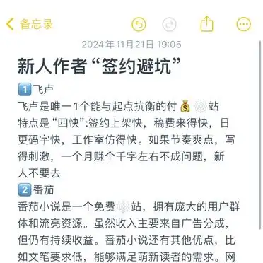 新人作者签约避坑指南：8个平台推荐