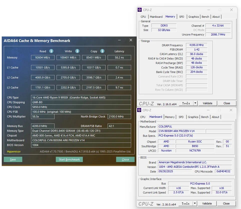 1199元获得17相供电、80A MOS与DDR5 8400内存：七彩虹B850M ARK方舟主板测试