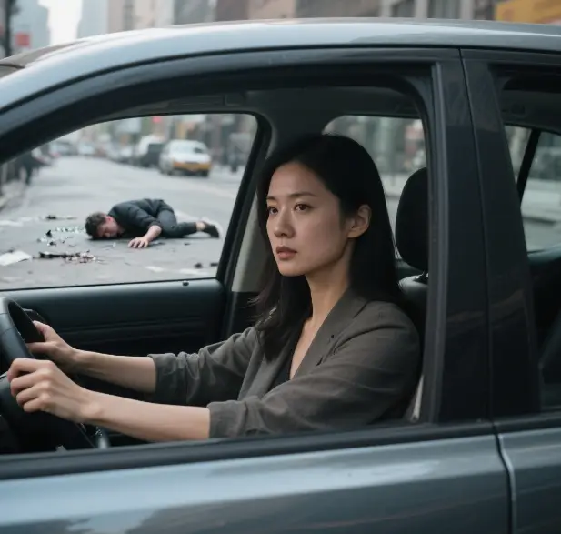 碰瓷党遇上硬茬女司机!一脚油门后,结局反转到离谱