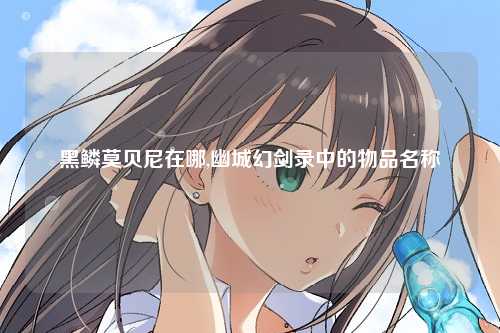 黑鳞莫贝尼在哪,幽城幻剑录中的物品名称