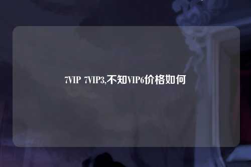 7VIP 7VIP3,不知VIP6价格如何